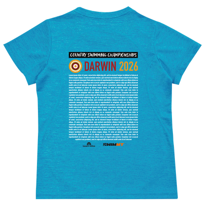 2026 Country Swimming Championships Names T-Shirt - Blue
