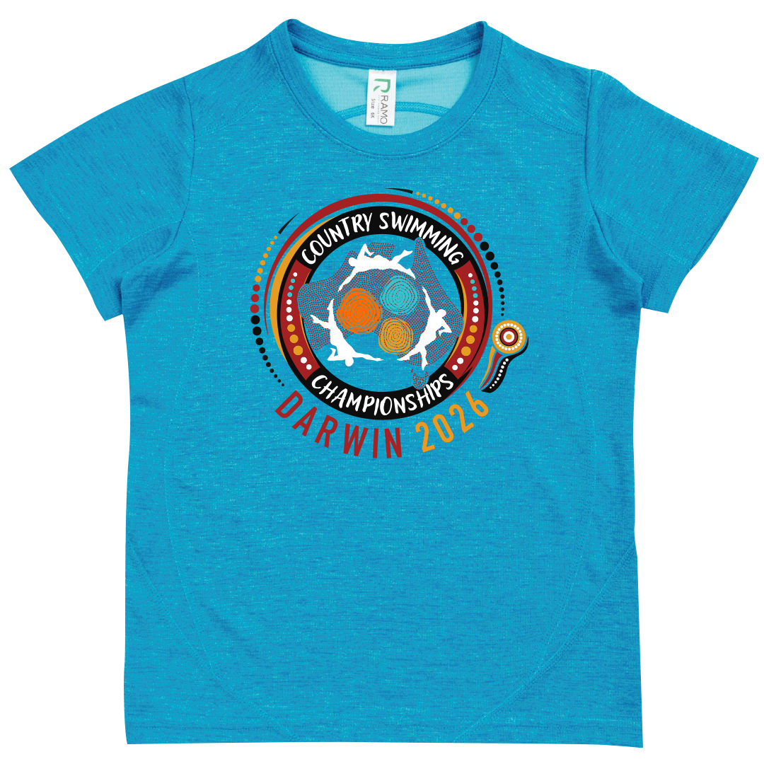 2026 Country Swimming Championships Names T-Shirt - Blue