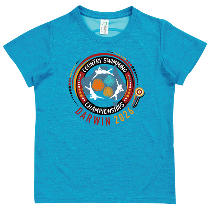 2026 Country Swimming Championships Names T-Shirt - Blue