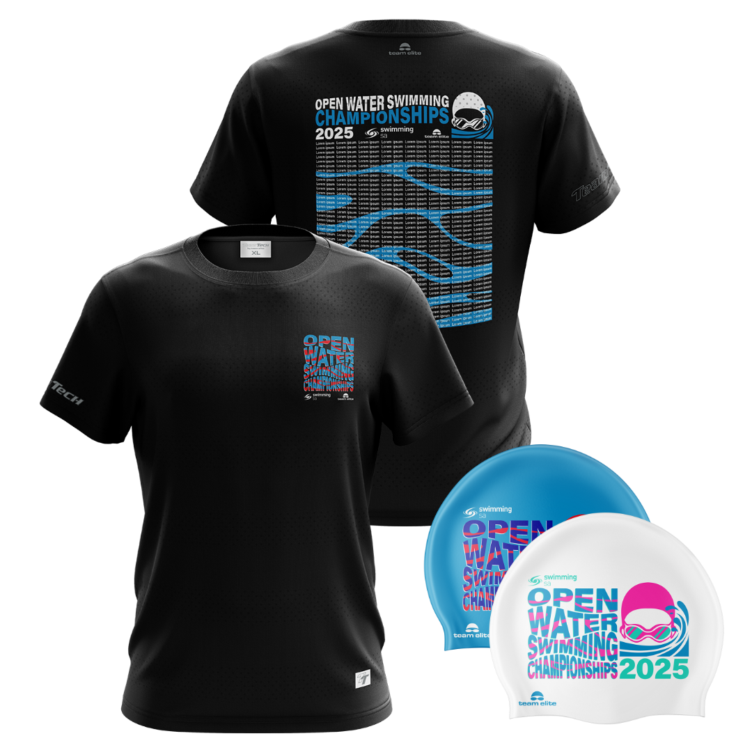 2025 SSA OW Performance 'Names' T-Shirt & Swim Cap