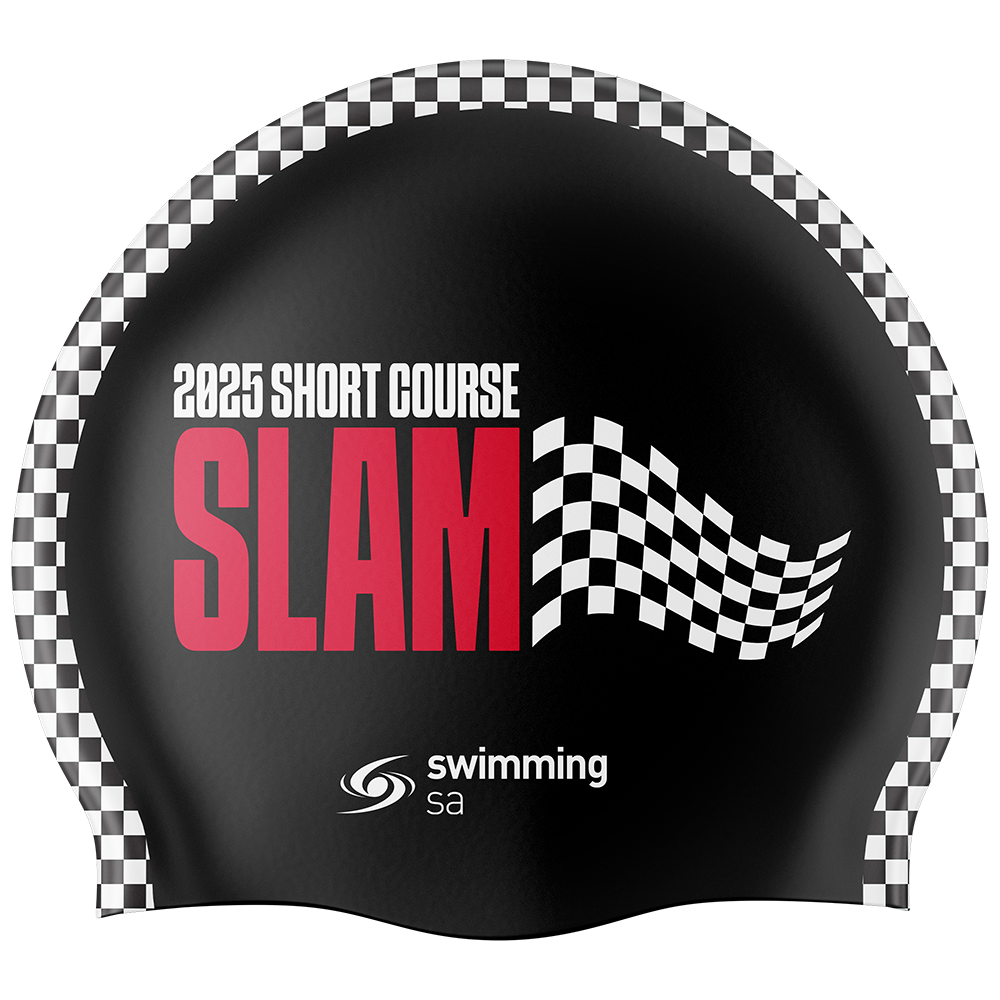 2025 SSA Short Course SLAM Swim Cap - Black