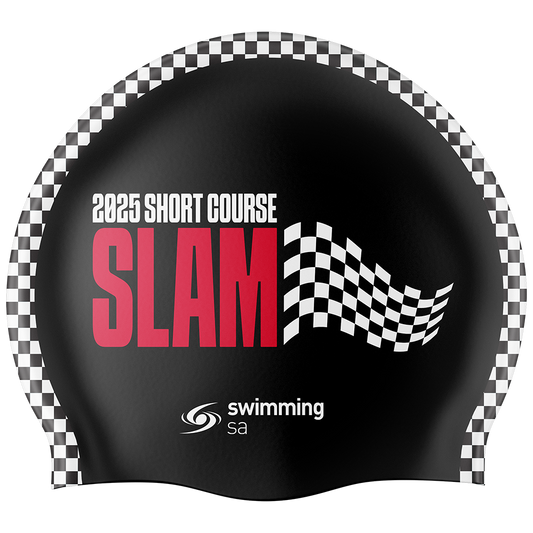 2025 SSA Short Course SLAM Swim Cap - Black
