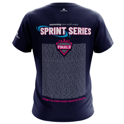 2026 SNSW Speedo Sprint FINALS Series Names T-Shirt - Navy