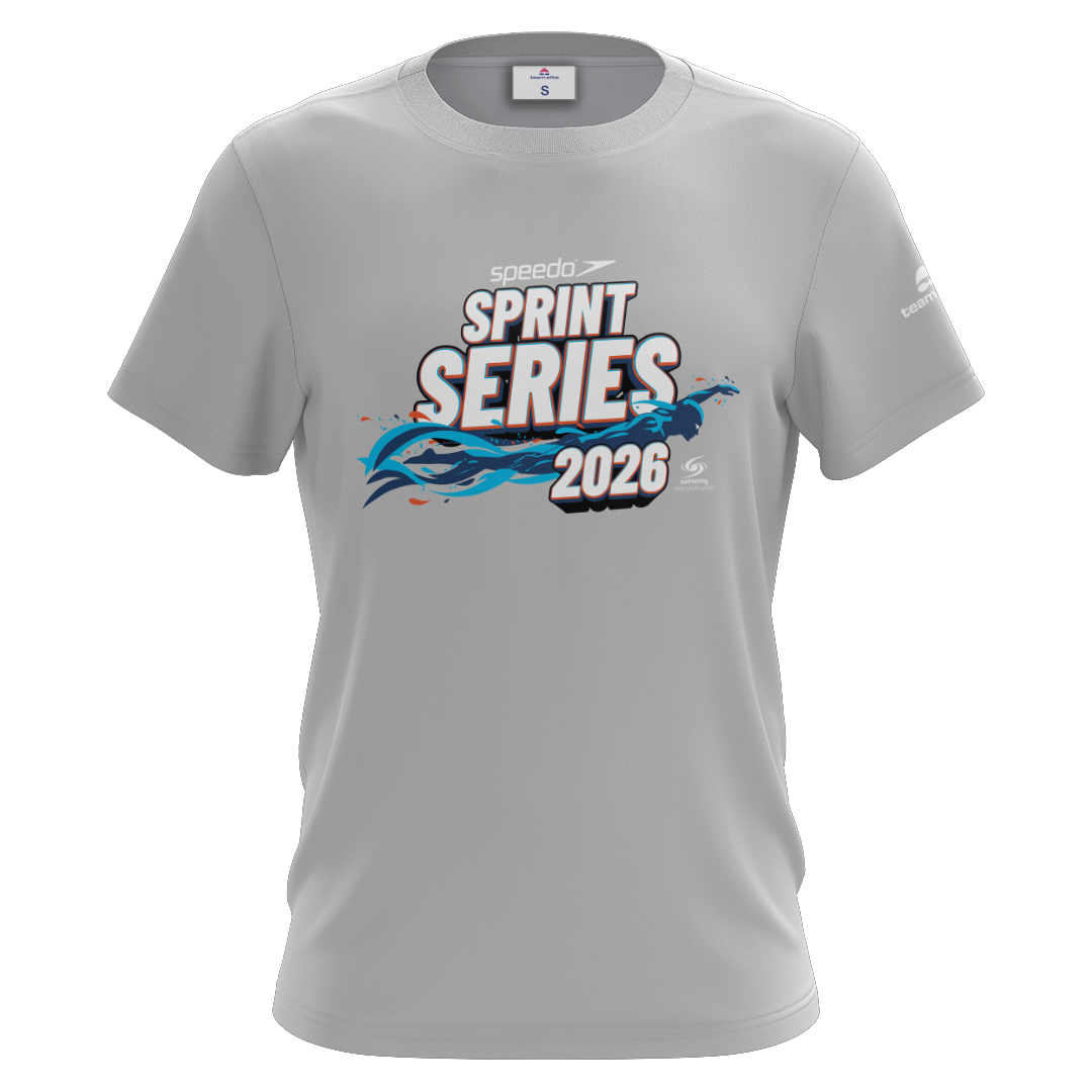 2026 SNSW Speedo Sprint Series Names T-Shirt - Grey