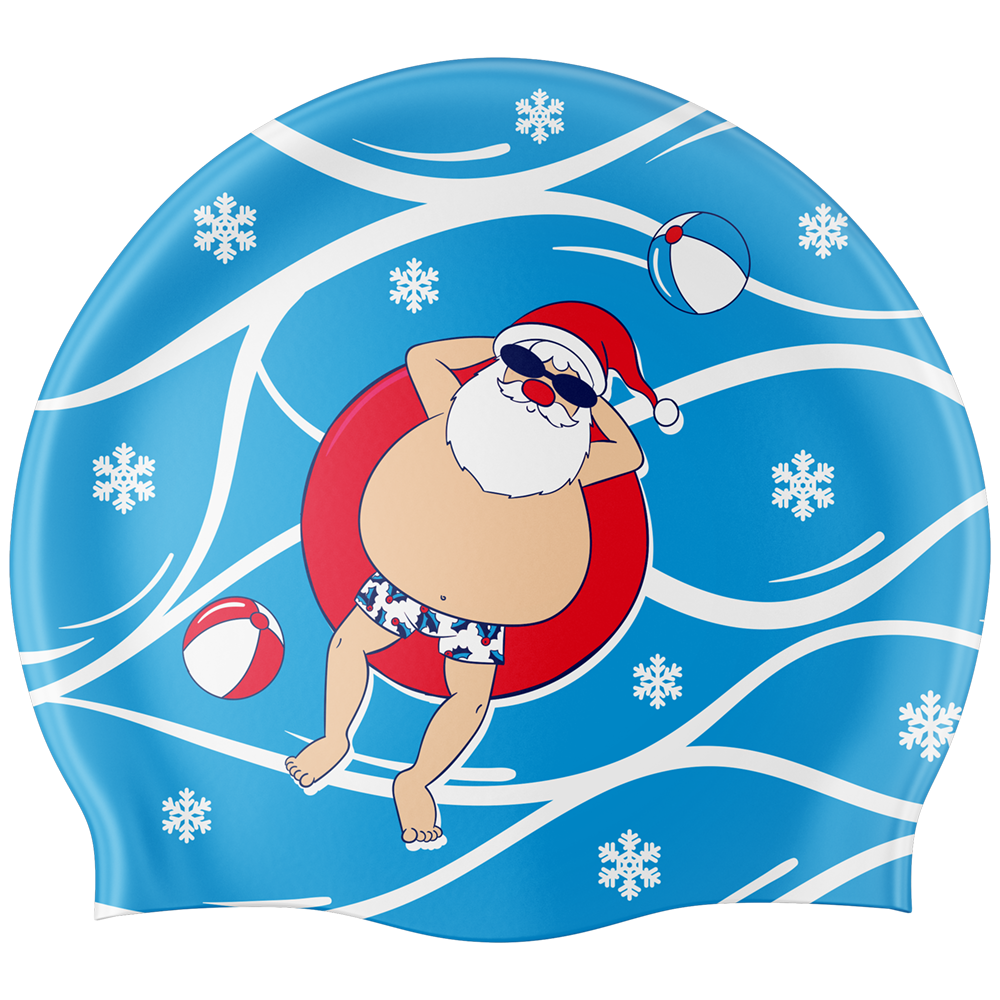 Santa Swim Cap