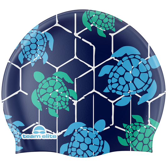 Turtle Swim Cap - Navy