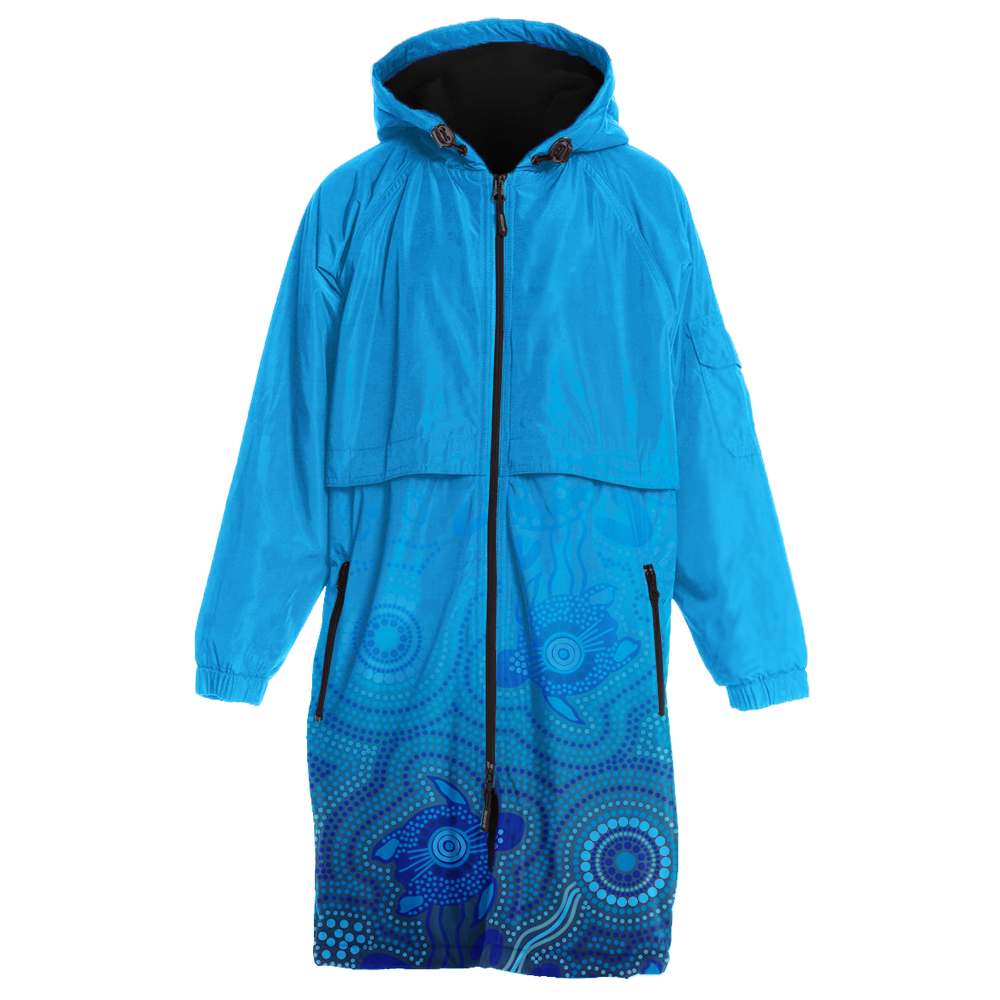 Deck Parka - Aqua Indigenous