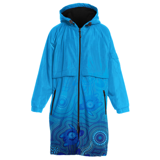 Deck Parka - Aqua Indigenous