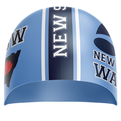 NSW Swim Cap - Blue/Red