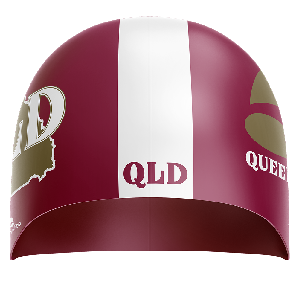 Queenslander Swim Cap - Maroon