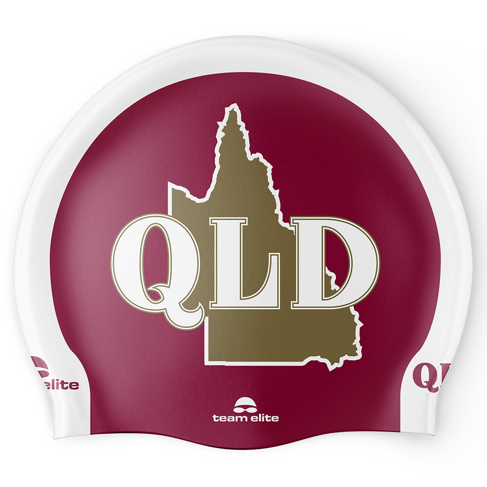 Queenslander Swim Cap - Maroon – Team Elite