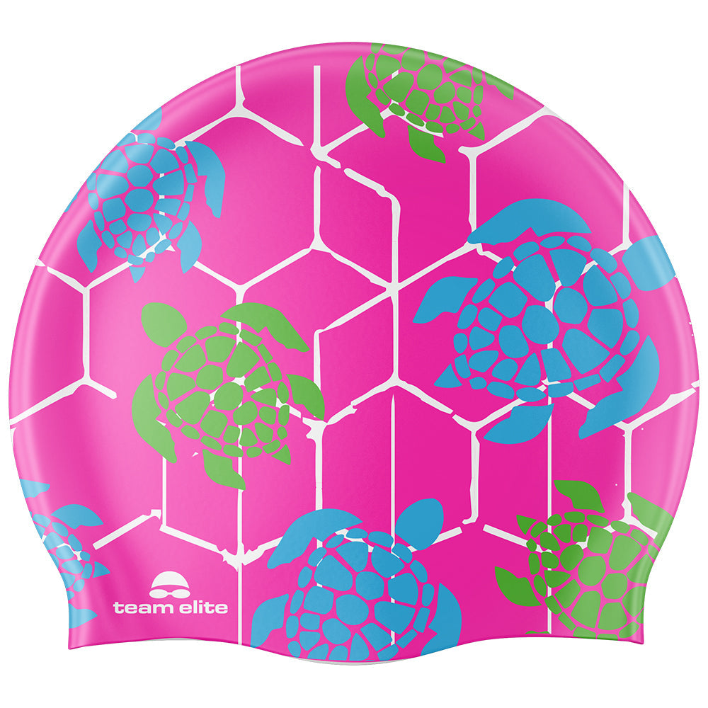 Turtle Swim Cap - Pink