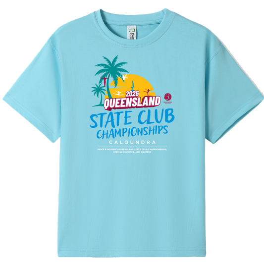 2026 GQ State Club Championship Names T-Shirt - Aqua