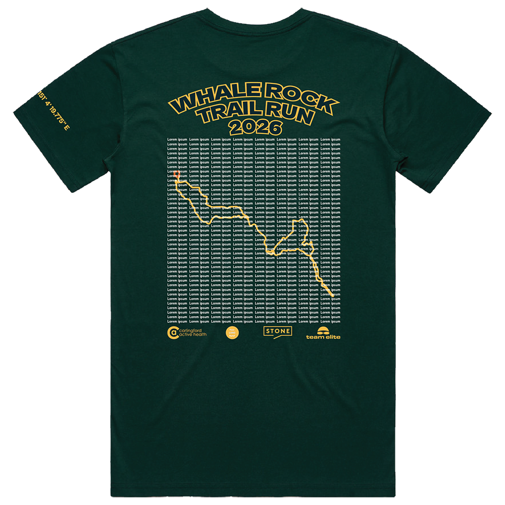 Whale Rock Names T-Shirt - Forest Green