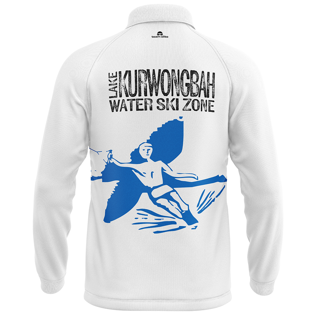 Lake Kurwongbah Long-sleeve Polo - White