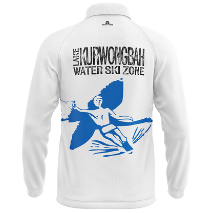 Lake Kurwongbah Long-sleeve Polo - White